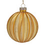 Christabelle Box of 6 Gold Glass Baubles with Matte & Gloss Finish thumbnail 1