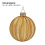 Christabelle Box of 6 Gold Glass Baubles with Matte & Gloss Finish thumbnail 3