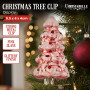 Christabelle Box of 6 Pink Glass Tree Ornaments with Glitter thumbnail 2