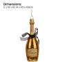 Christabelle Box of 6 Champagne Bottle Christmas Gold Glass Tree Decoration thumbnail 3