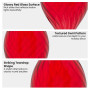 Christabelle Box of 6 Glossy Red Glass Teardrop Baubles with Swirl Pattern thumbnail 4