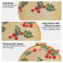 Christabelle Box of 6 Gold Glass Baubles with Holly Pattern and Jewels thumbnail 5