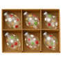 Christabelle Clear Glass Teardrop Baubles 6Pcs Balls Christmas Tree Decoration Ornament thumbnail 2