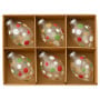 Christabelle Clear Glass Teardrop Baubles 6Pcs Balls Christmas Tree Decoration Ornament thumbnail 2