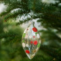 Christabelle Clear Glass Teardrop Baubles 6Pcs Balls Christmas Tree Decoration Ornament thumbnail 5