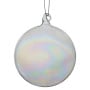 Christabelle Box of 6 Pure Clear Glass Baubles with Iridescent Shine thumbnail 1