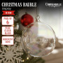 Christabelle Box of 6 Pure Clear Glass Baubles with Iridescent Shine thumbnail 2