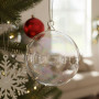 Christabelle Box of 6 Pure Clear Glass Baubles with Iridescent Shine thumbnail 6