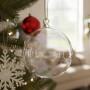 Christabelle Box of 6 Pure Clear Glass Baubles with Iridescent Shine thumbnail 6