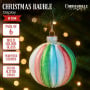 Christabelle Multi-Colour Glass Baubles 6Pcs Balls Christmas Tree Decoration Ornament thumbnail 1