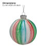 Christabelle Multi-Colour Glass Baubles 6Pcs Balls Christmas Tree Decoration Ornament thumbnail 6
