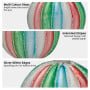 Christabelle Multi-Colour Glass Baubles 6Pcs Balls Christmas Tree Decoration Ornament thumbnail 5