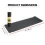 Powertrain TPE Pilates Exercise Yoga Mat 8mm - Black Green thumbnail 7