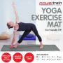 Powertrain Eco Friendly TPE Yoga Exercise Pilates Mat - Light Grey thumbnail 2