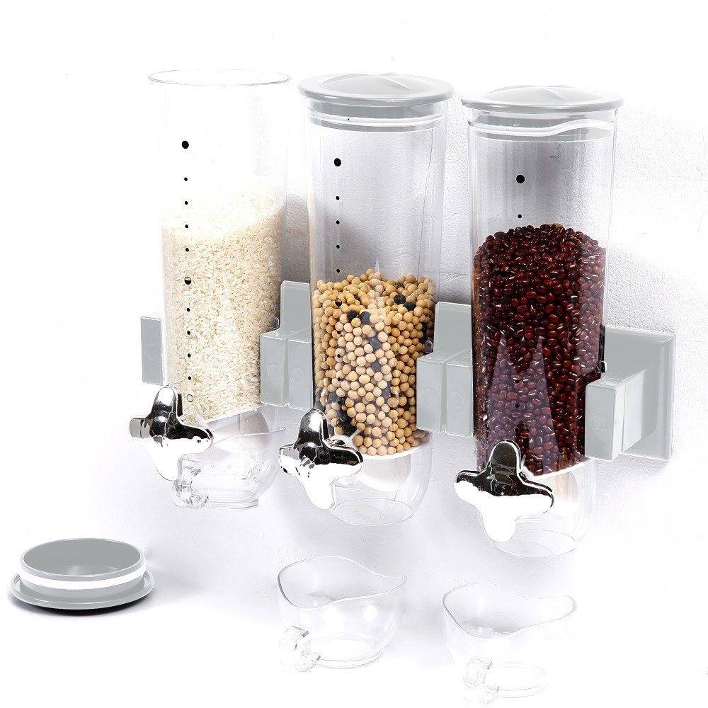 Wall Mounted Triple Cereal Dispenser