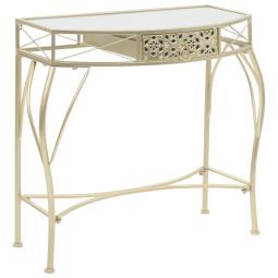 Side Table French Style Metal 82x39x76 Cm Gold
