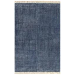 Kilim Rug Cotton 120x180 Cm Blue