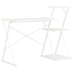 Desk With Shelf White 116x50x93 Cm