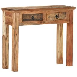 Console Table 90.5x30x75cm Solid Acacia Wood And Reclaimed Wood