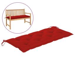 Garden Bench Cushion Red 120x50x7 Cm Fabric