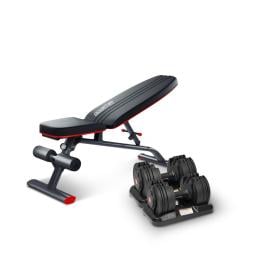 Powertrain GEN2 40KG Adjustable Dumbbell Set with FID Weight Bench