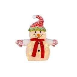 Snowy Christmas Snowman with Lights 56cm