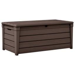 Keter Brightwood Outdoor Garden Storage Bench Box