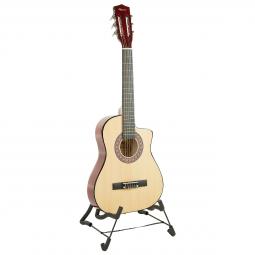 38in Pro Cutaway Acoustic Guitar with guitar bag - Natural