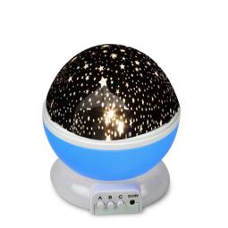 Star Moon Sky Night Projector Light Lamp Kids Baby Bedroom Blue