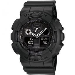 Casio G-Shock Analogue/Digital Mens Black Watch GA100-1A1 GA-100-1A1DR