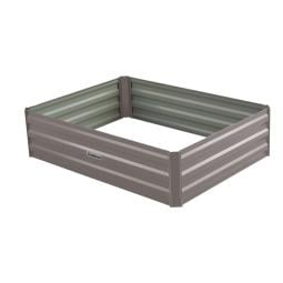 Wallaroo Garden Bed 120 x 90 x 30cm Galvanized Steel - Grey