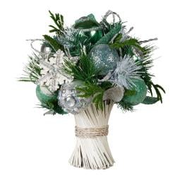 33cm Mint Luxe Bouquet Tabletop Christmas Decoration