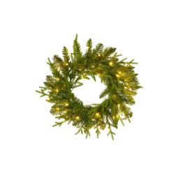 61cm Fraser Christmas Wreath with Lights