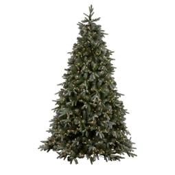 229cm Silver Fir Christmas Tree with Lights