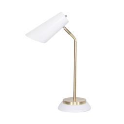 Sarantino White/Brass Table Lamp