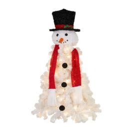 4ft 122cm Snowman Christmas Tree with Lights