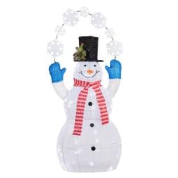 120cm Outdoor Snowman with Lights