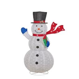 Christmas Snowman with Twinkle Lights White Indoor/Outdoor 180cmH