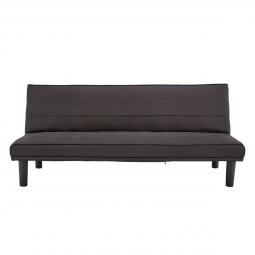 Sarantino 3 Seater M 2620 Modular Linen Sofa Bed Couch - Black