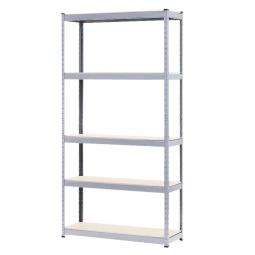 5 Shelf Storage Rack - Galvanized Steel 180 x 90cm