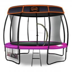 Kahuna Trampoline 8 ft with Roof - Pink