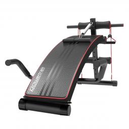 PowerTrain Inclined Sit up bench with Resistance bands - 103