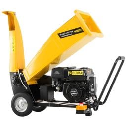 Ducar D70 7HP Wood Chipper Shredder Mulcher Grinder Petrol and Electric Start in Yellow