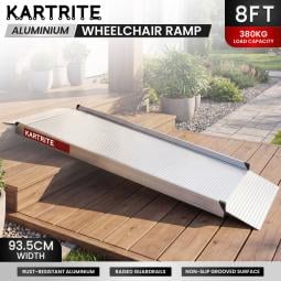 Kartrite 8ft Aluminium Wheelchair Ramp 380kg Capacity 93.5cm Width