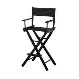 Sarantino Tall Directors Chair - Black